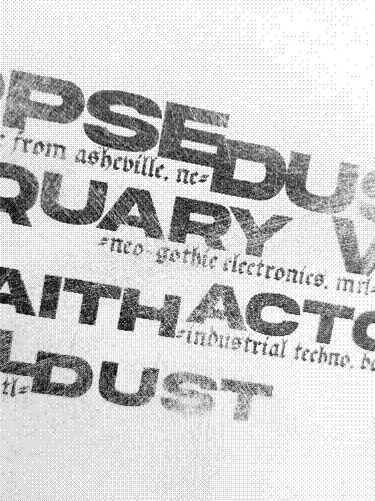 Detail of the distressed type