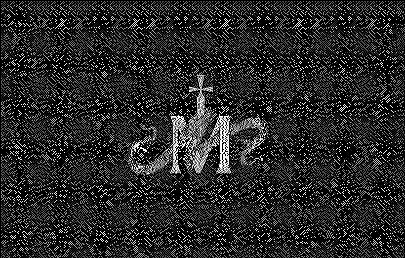 Symbole with M and dagger for Manière Noire, a dark accessories brand