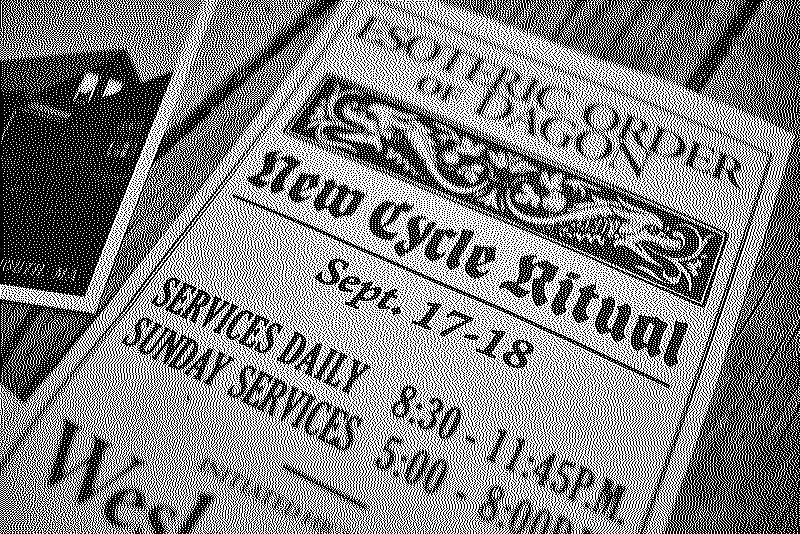 Close-up photo of the pamphlet from the Esoteric Order of Dagon announcing a new cycle ritual