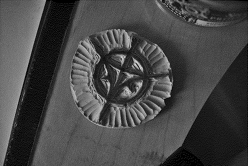 carved linocut symbol
