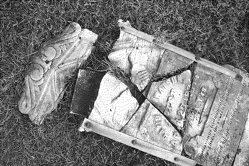 Shattered gravestone