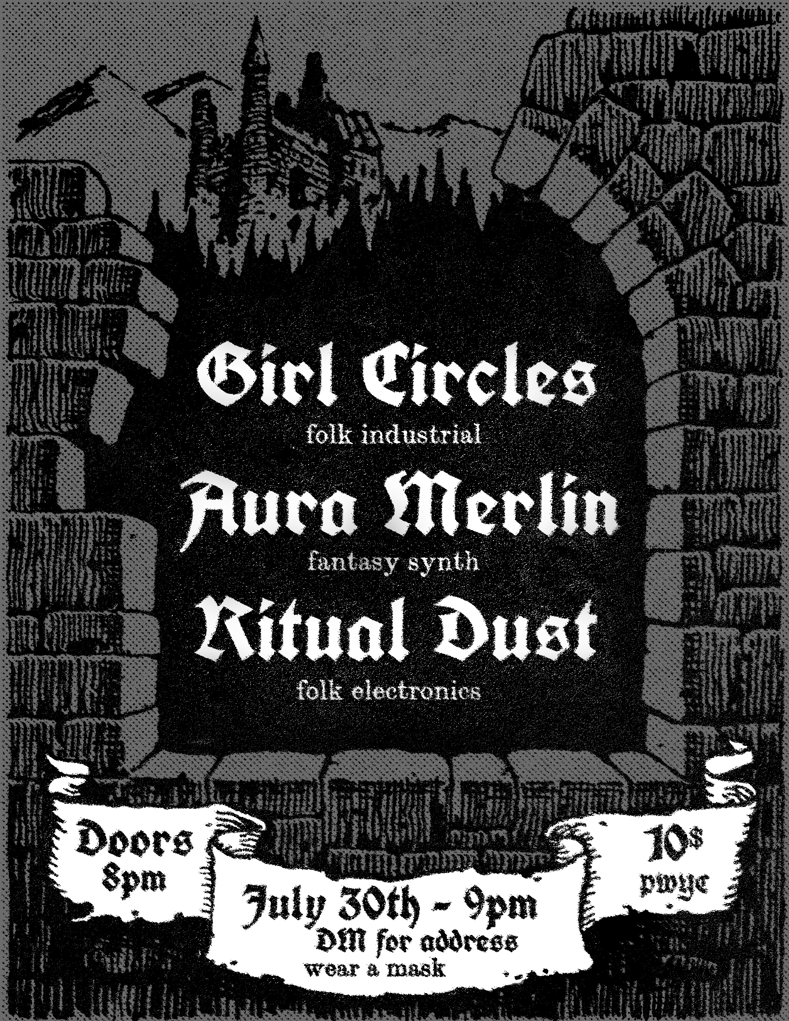 Dungeon Synth show flyer